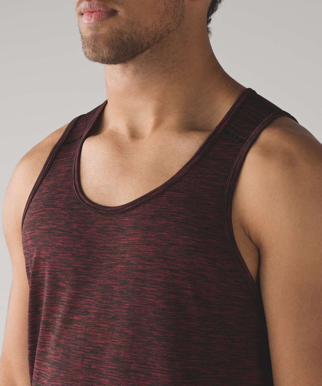 Lululemon Metal Vent Tech Tank - Dark Red / Black