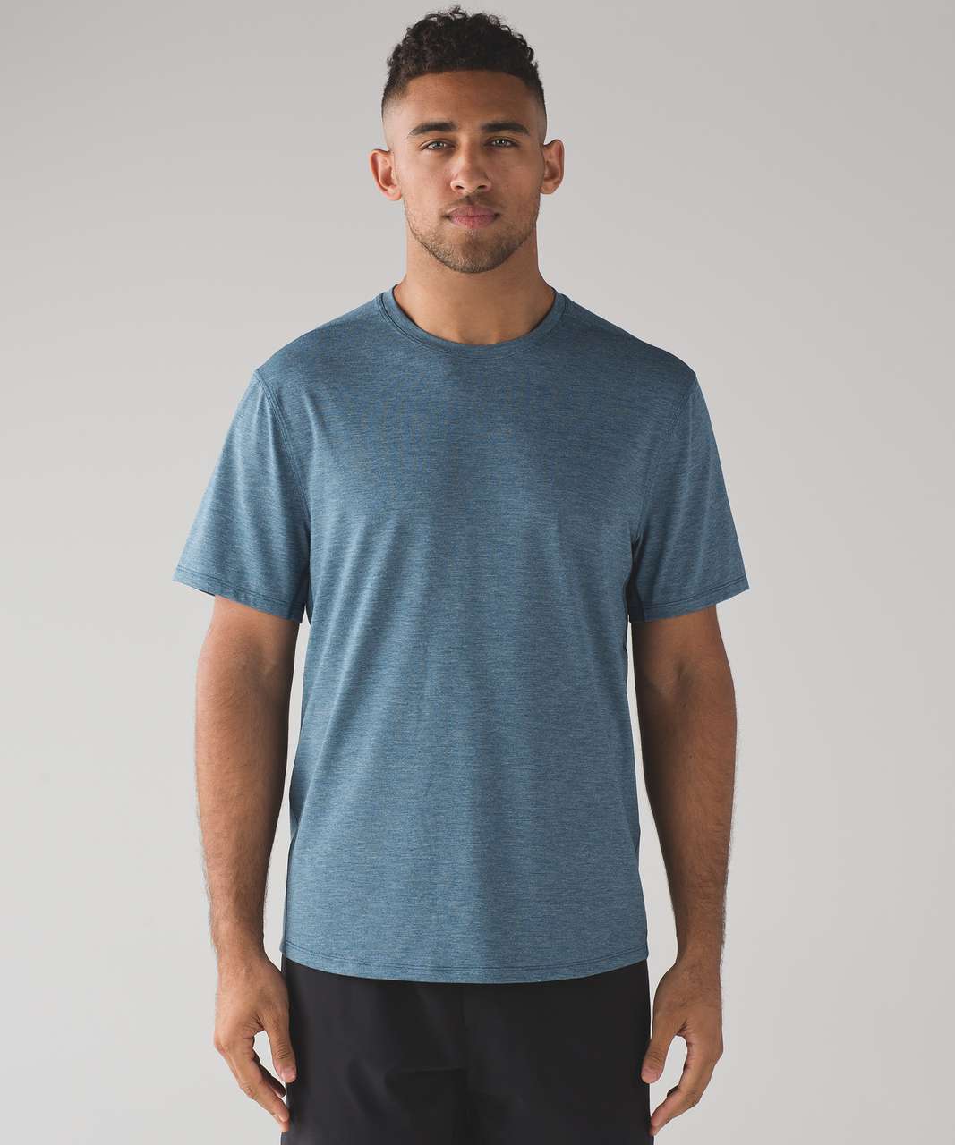 Lululemon Somatic Short Sleeve - Heathered Poseidon - lulu fanatics