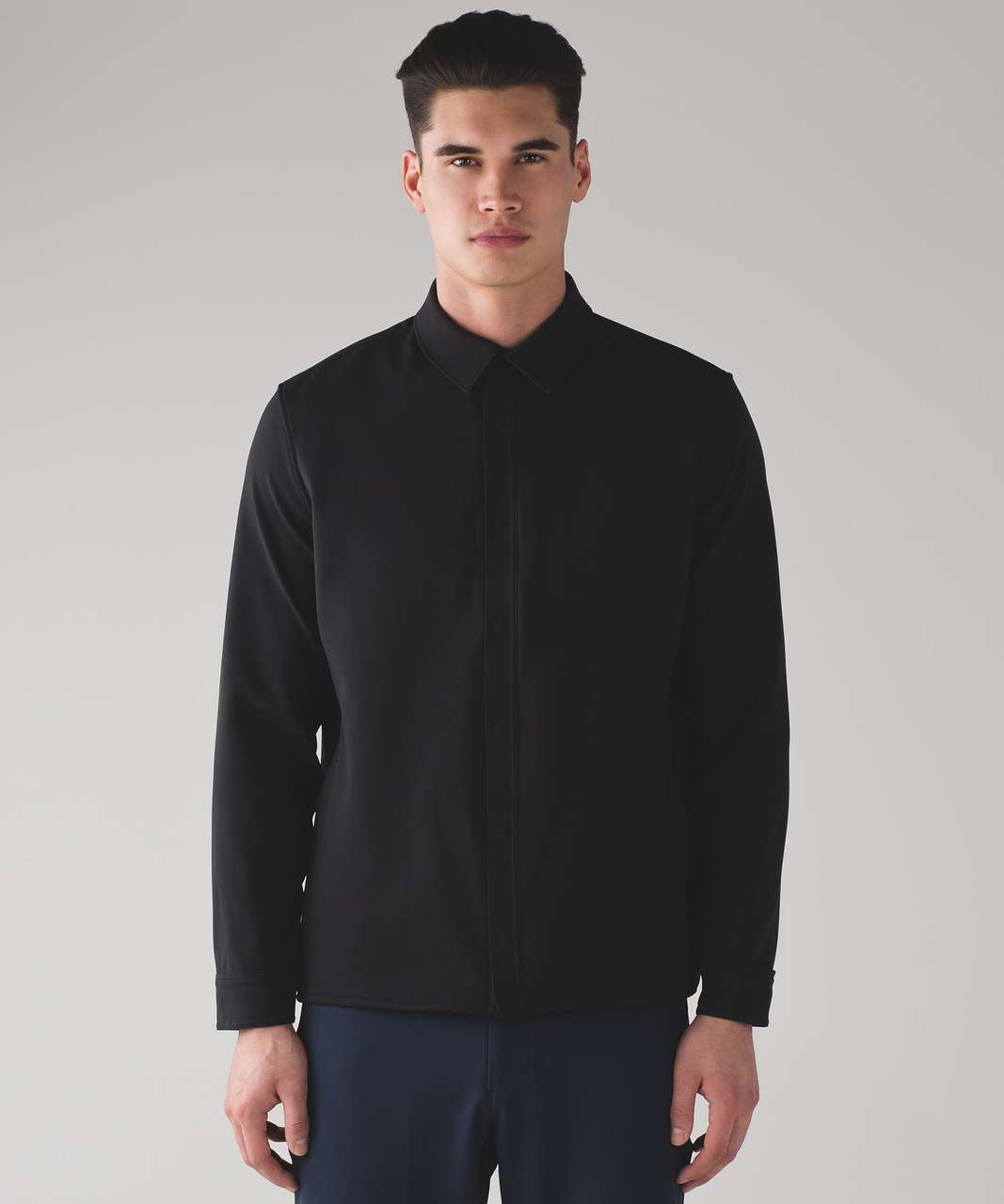 Lululemon Mission Long Sleeve Button Down - Black - lulu fanatics