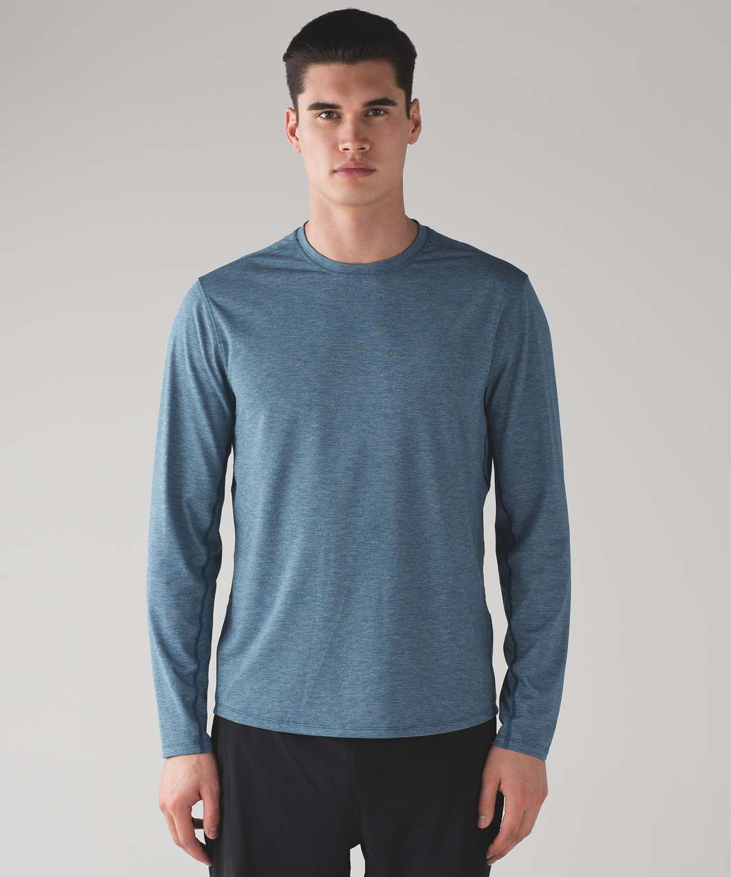 Lululemon Somatic Long Sleeve - Heathered Poseidon - lulu fanatics