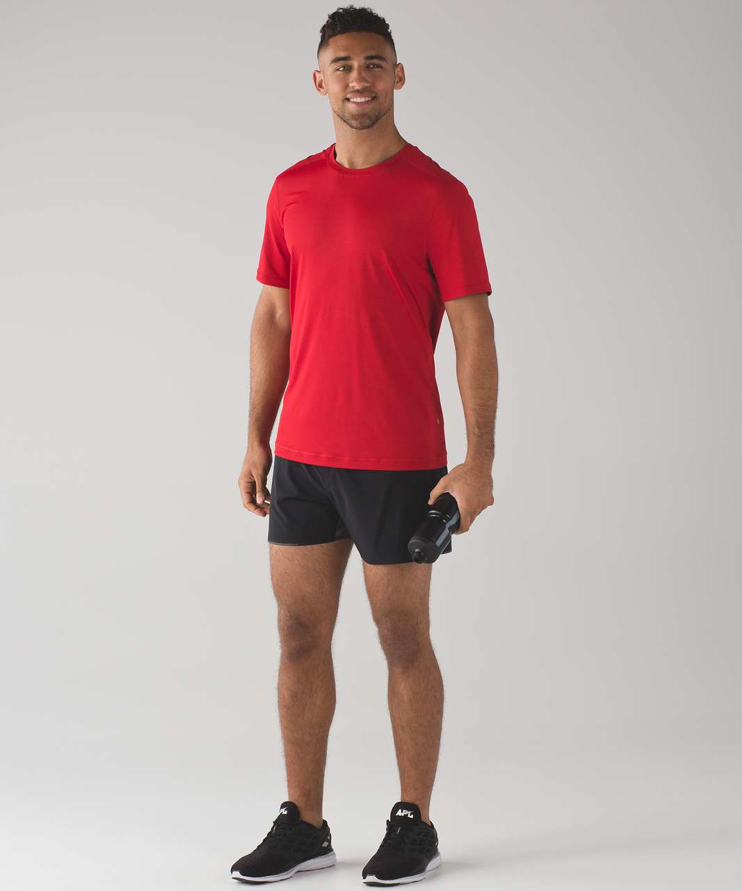 Lululemon Out Run Short Sleeve - Dark Red