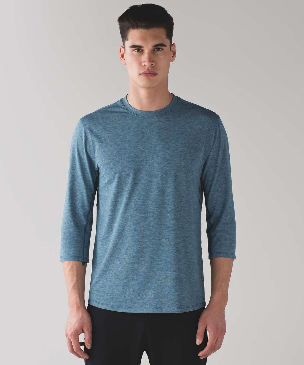 Lululemon Somatic Half Sleeve - Heathered Poseidon