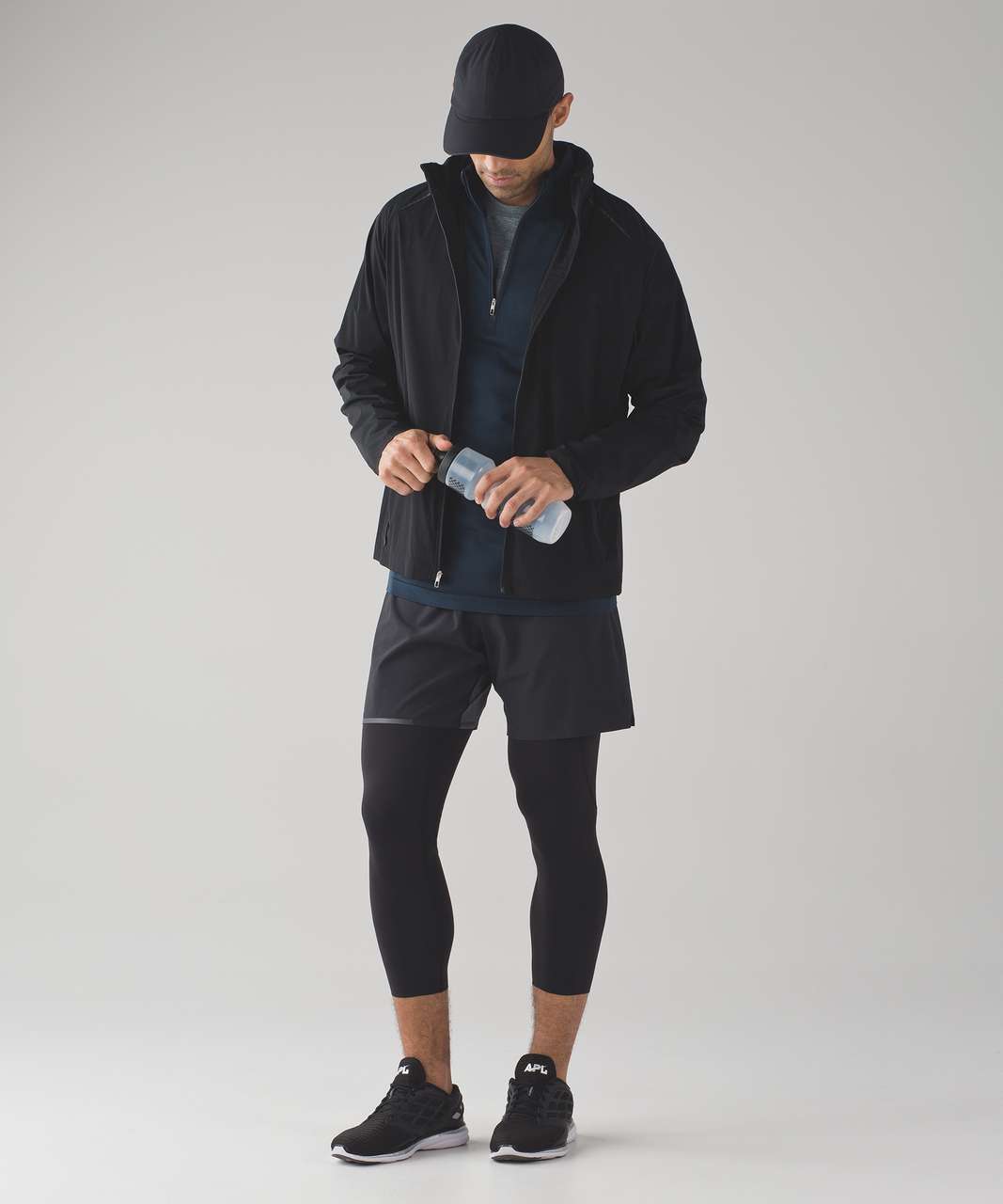 Lululemon Surge Light 3/4 Tight - Black - lulu fanatics