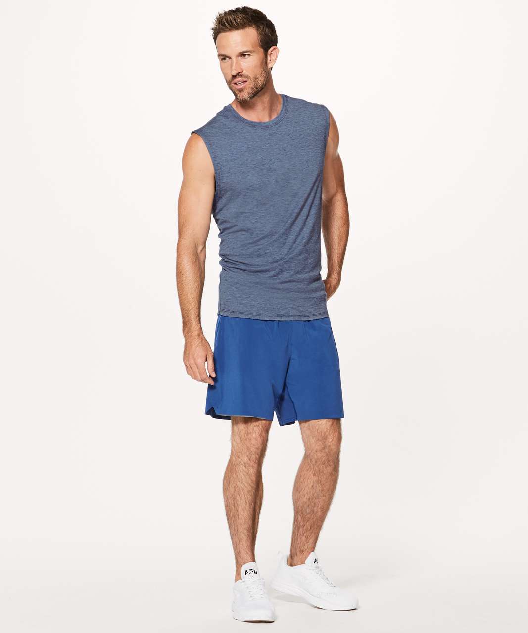 Lululemon Somatic Aero Sleeveless - Heathered Dark Cobalt