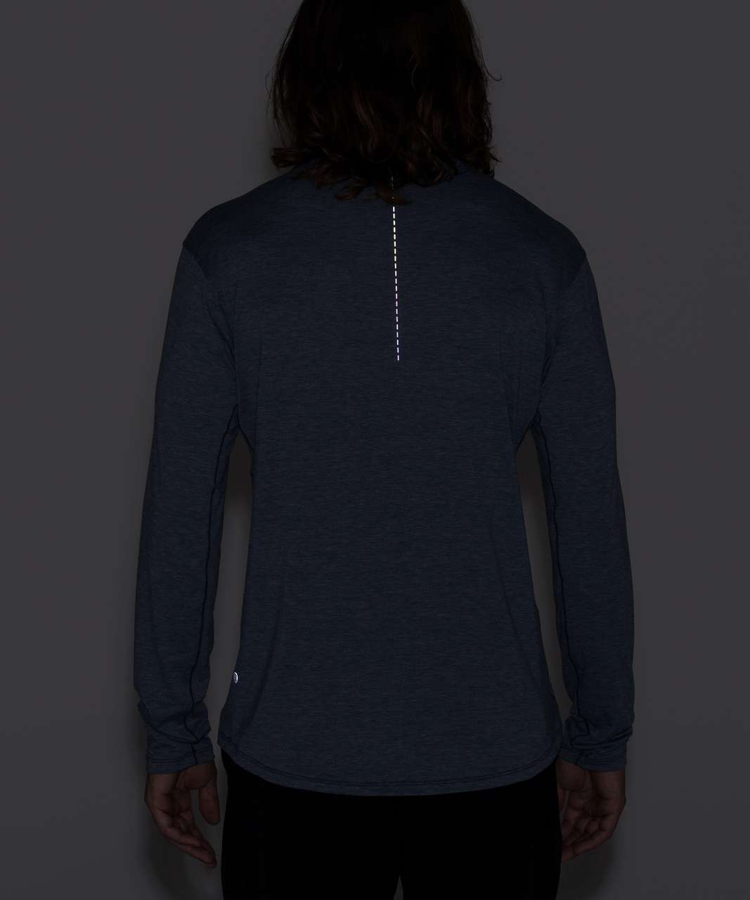 Lululemon Somatic Aero Long Sleeve - Heathered Dark Cobalt