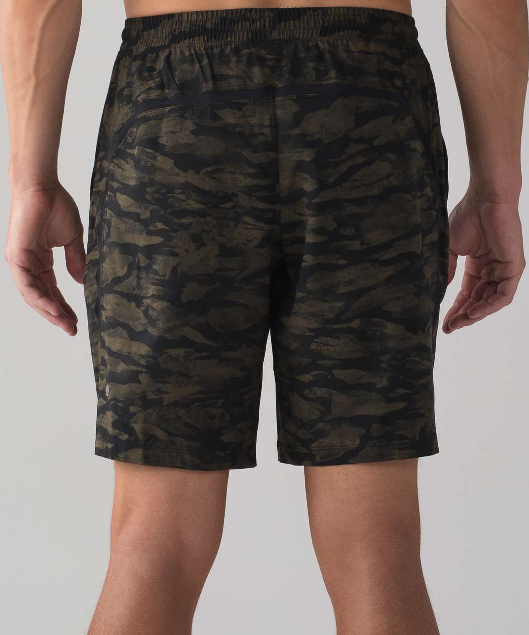 Lululemon Pace Breaker Short Linerless 9" - Bricollage Military Green Black