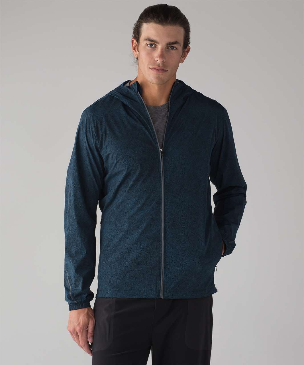 Lululemon Active Jacket - Pyroclastic Carbon Blue Black