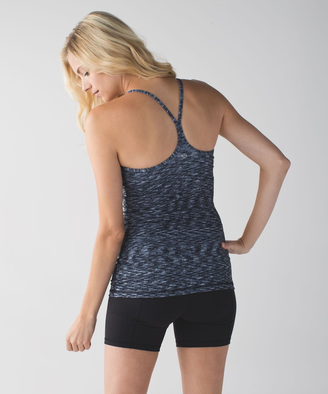 Lululemon Power Y Tank *Luon - Dramatic Static White Black - lulu fanatics