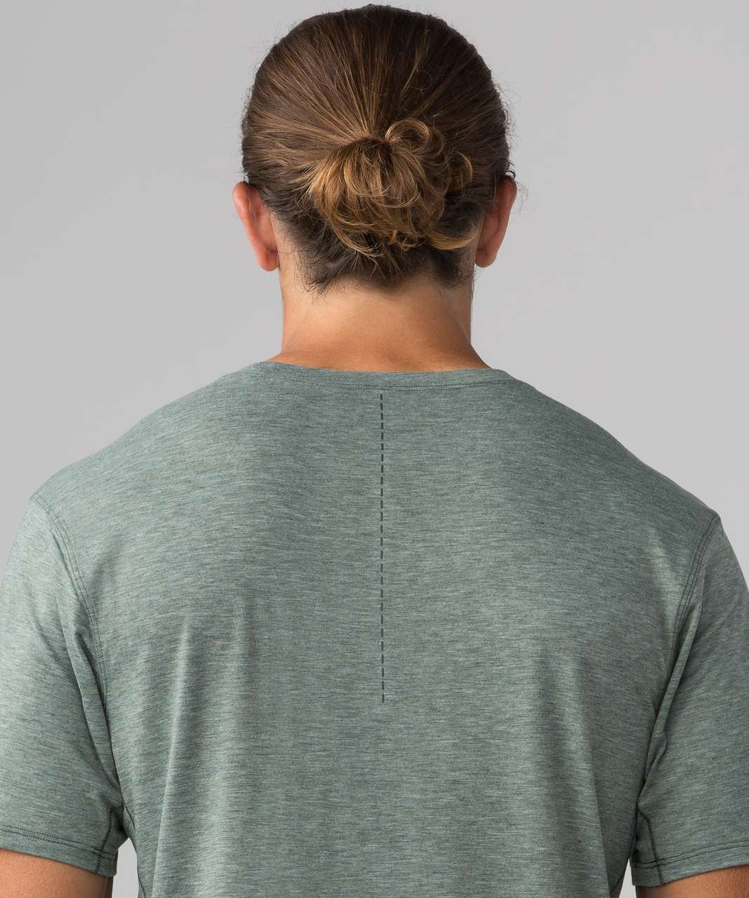 Lululemon Somatic Aero Short Sleeve - Heathered Dark Forest