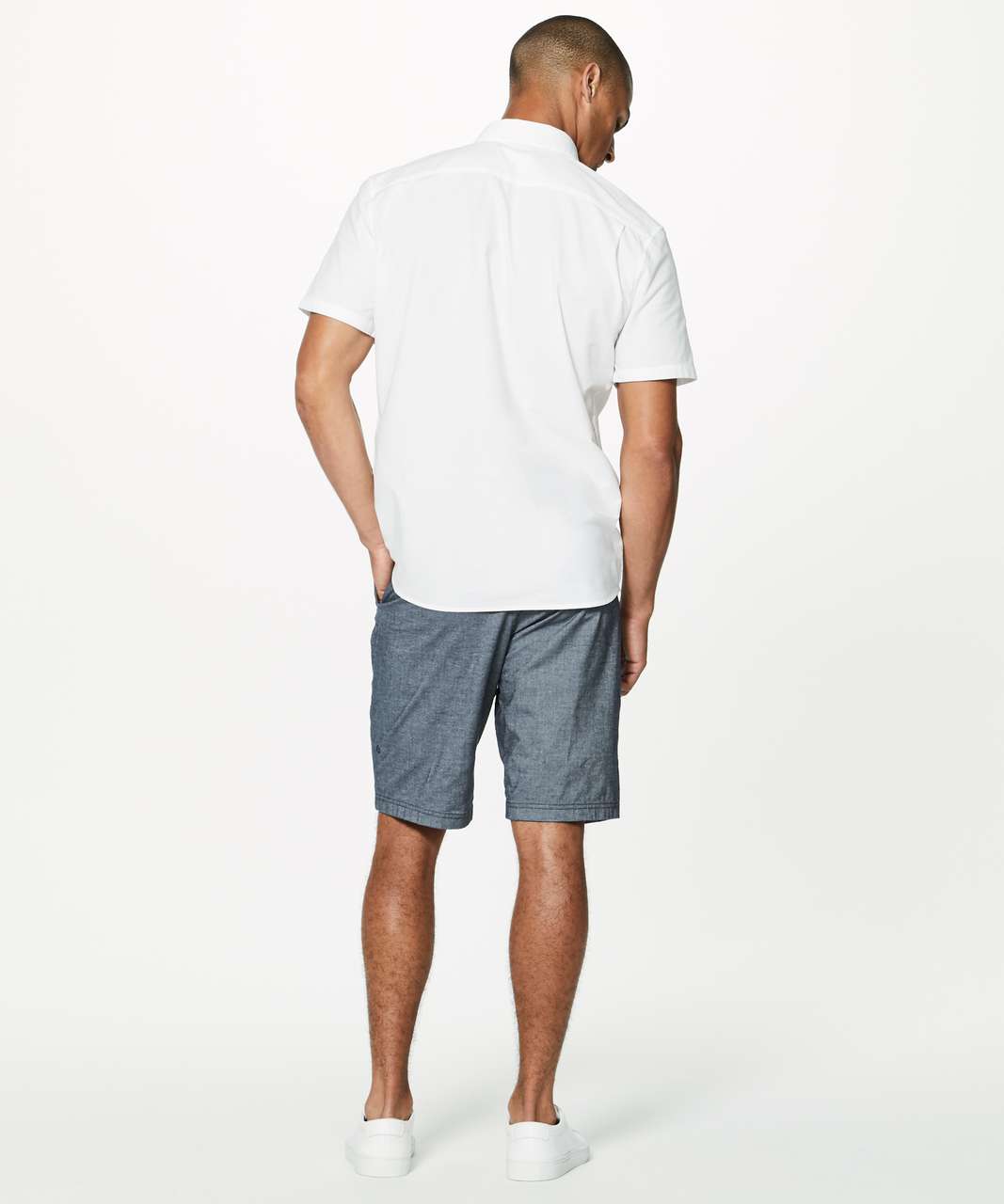 Lululemon On Time Short Sleeve Buttondown - White/white