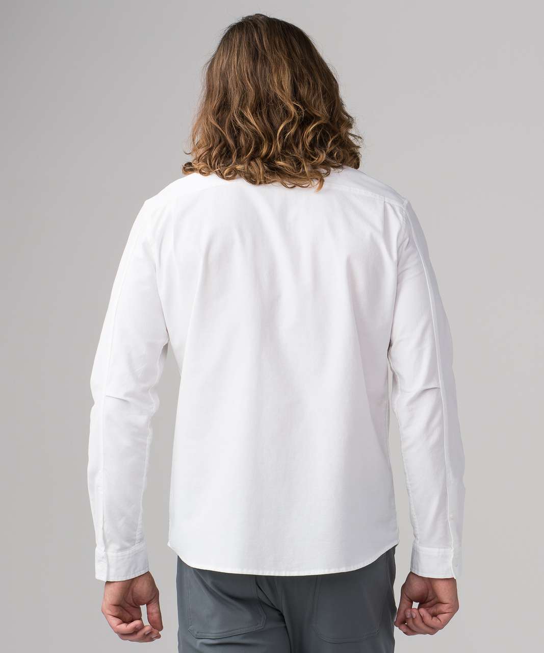 Lululemon Recommission Long Sleeve Buttondown - White / White