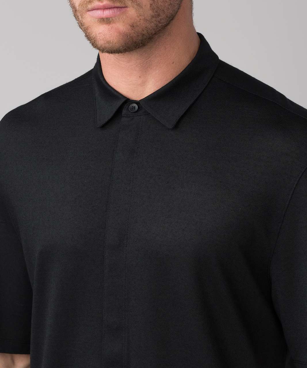 Lululemon Carry On Short Sleeve Buttondown - Black