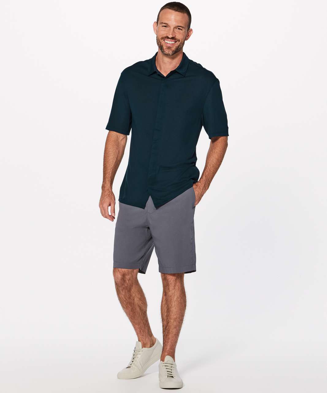 Lululemon Carry On Short Sleeve Buttondown - Submarine