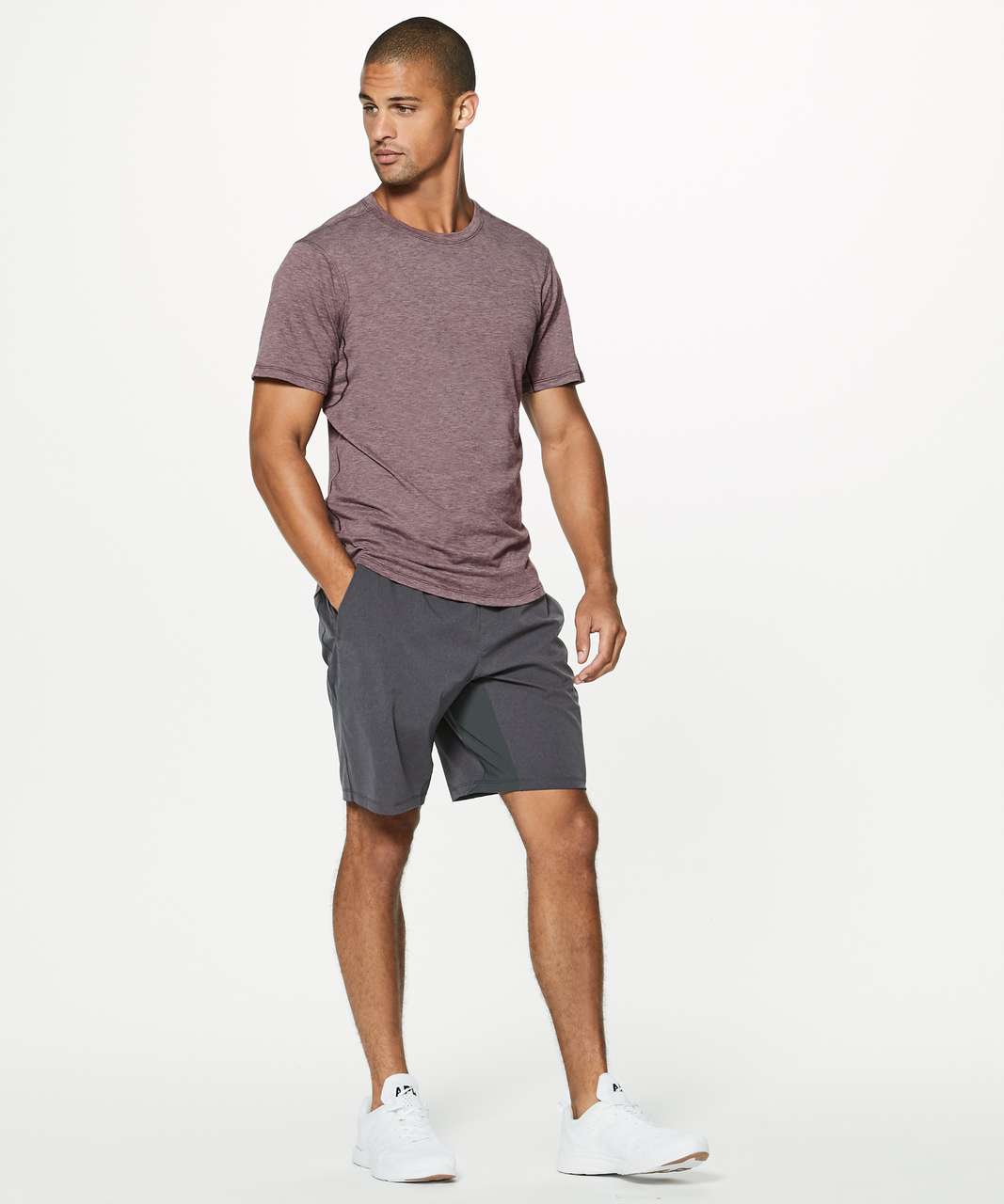 Lululemon Somatic Aero Short Sleeve - Heathered Dark Adobe