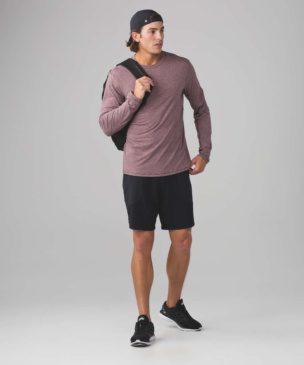 Lululemon Somatic Aero Long Sleeve - Heathered Dark Adobe