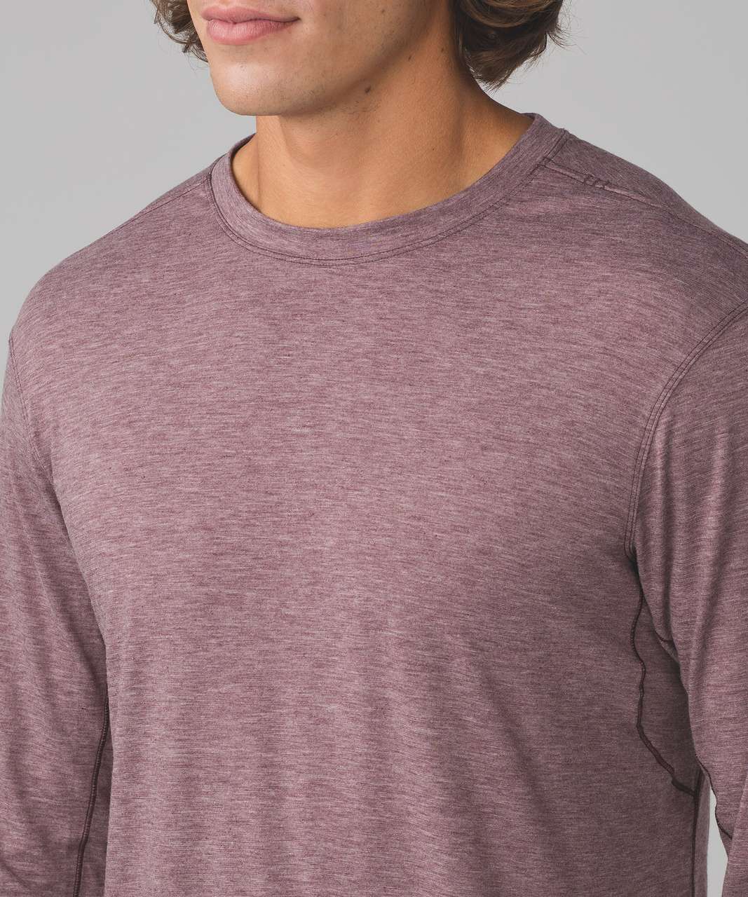 Lululemon Somatic Aero Long Sleeve - Heathered Dark Adobe