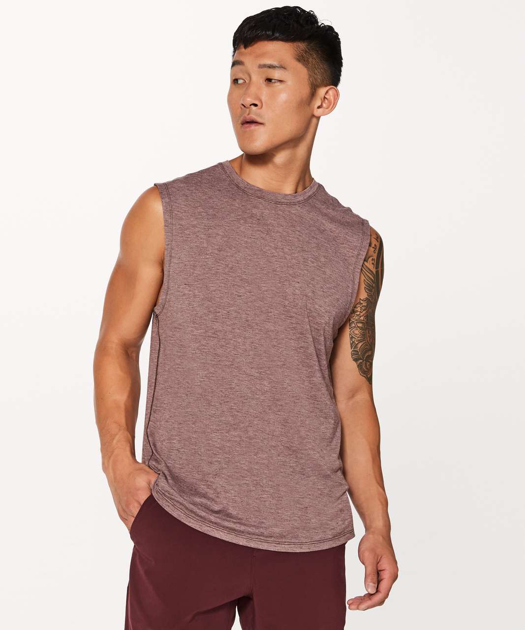 Lululemon Somatic Aero Sleeveless - Heathered Dark Adobe