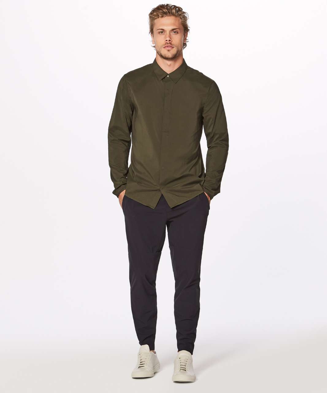 Lululemon On Time Long Sleeve - Dark Olive