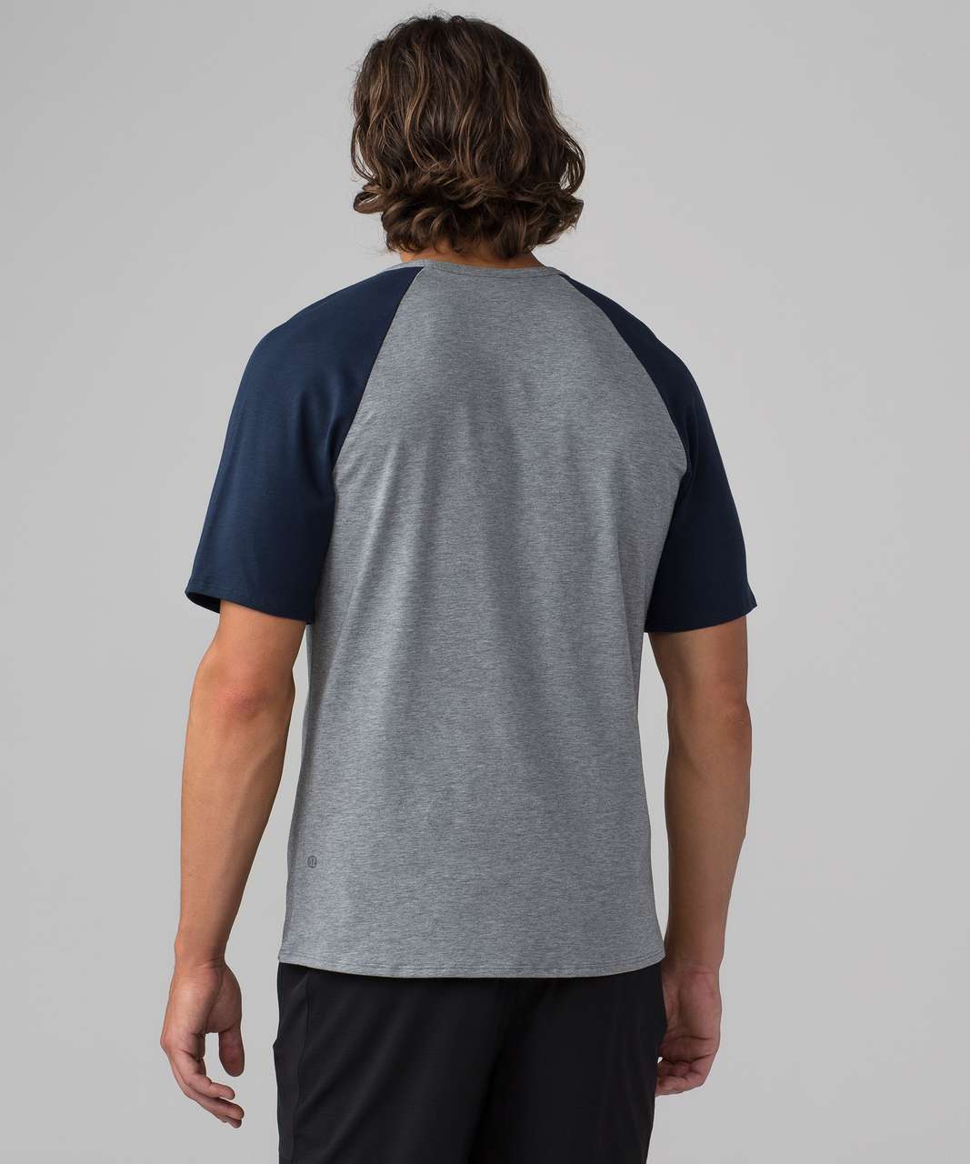 Lululemon Bodhi Short Sleeve - Heathered Medium Grey / Nautical Navy