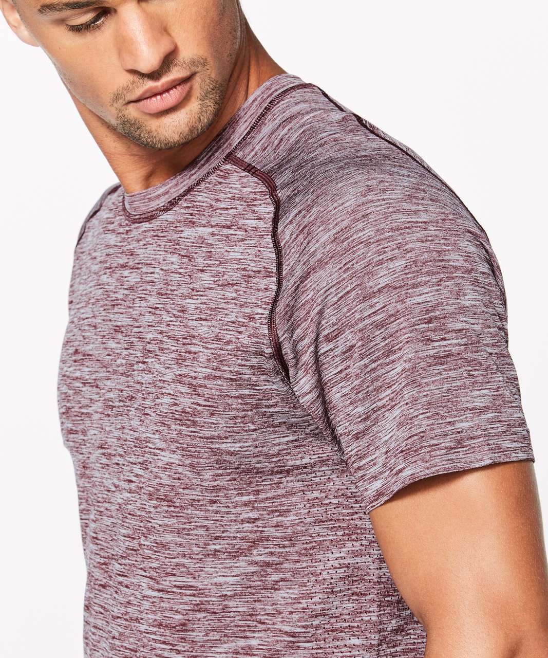 Lululemon Metal Vent Tech Surge Short Sleeve - Cassis / White