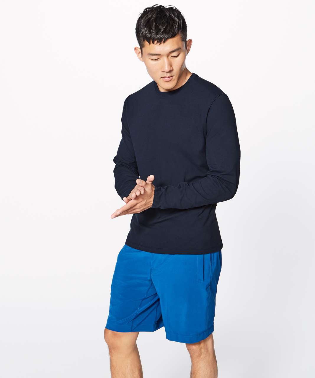 Lululemon Surge Warm Long Sleeve - Nautical Navy - lulu fanatics