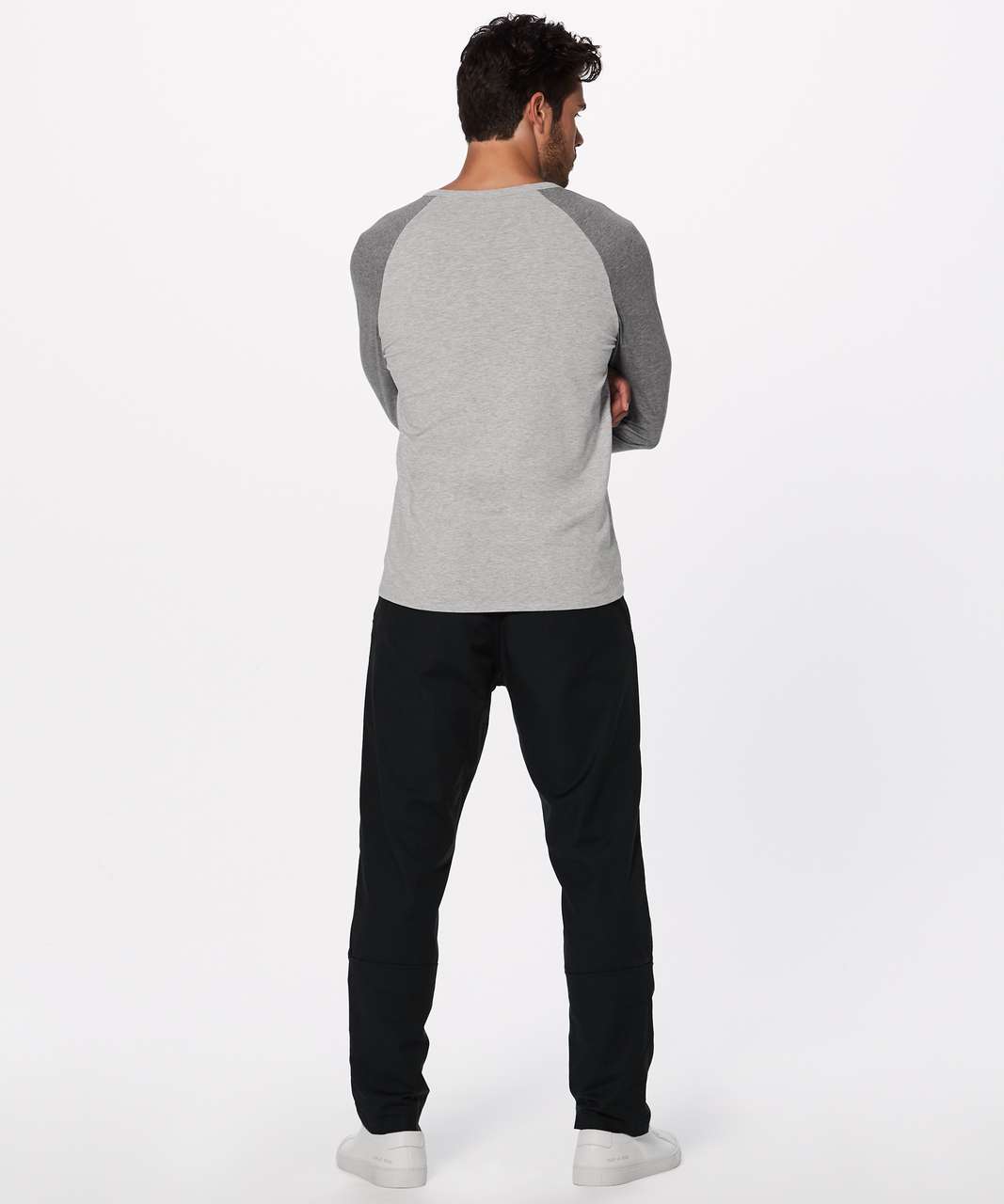 Lululemon Bodhi Long Sleeve - Heathered Light Grey / Heathered Medium Grey