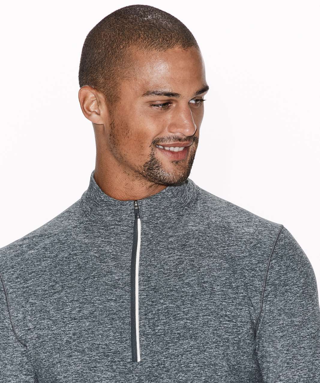 Lululemon Surge Warm 1/2 Zip - Heathered Melanite