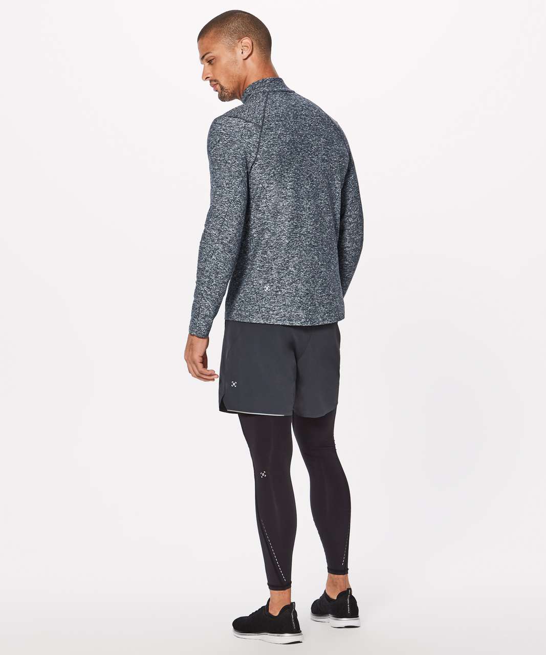 Lululemon Surge Warm 1/2 Zip - Heathered Melanite