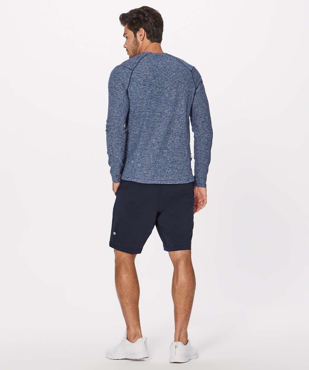 Lululemon Surge Warm Long Sleeve - Heathered Nautical Navy