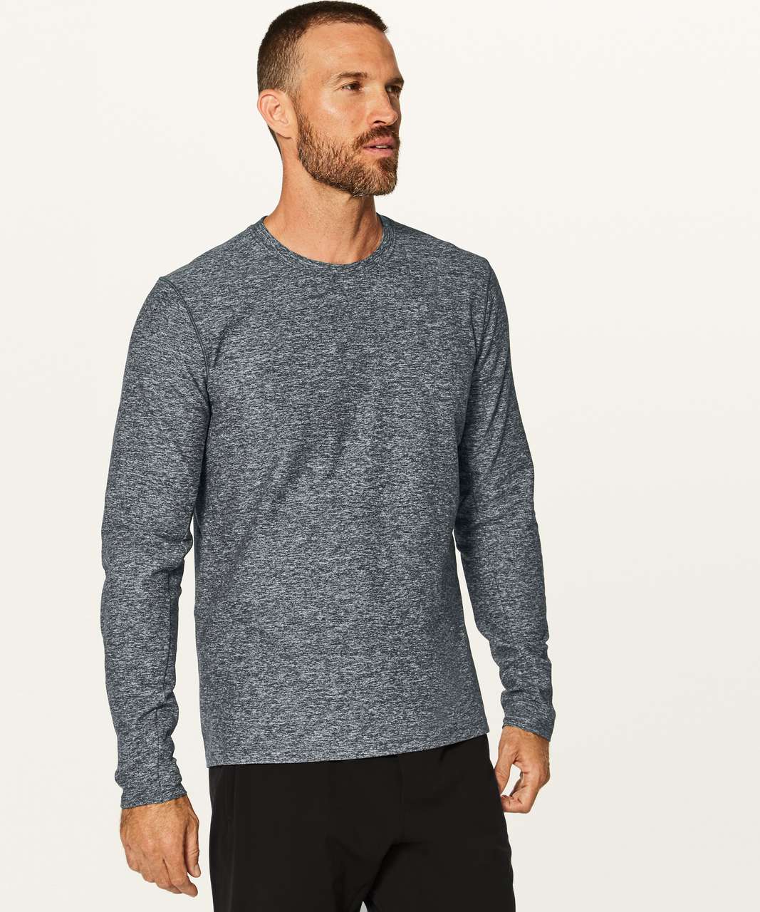 Lululemon Surge Warm Long Sleeve - Heathered Melanite