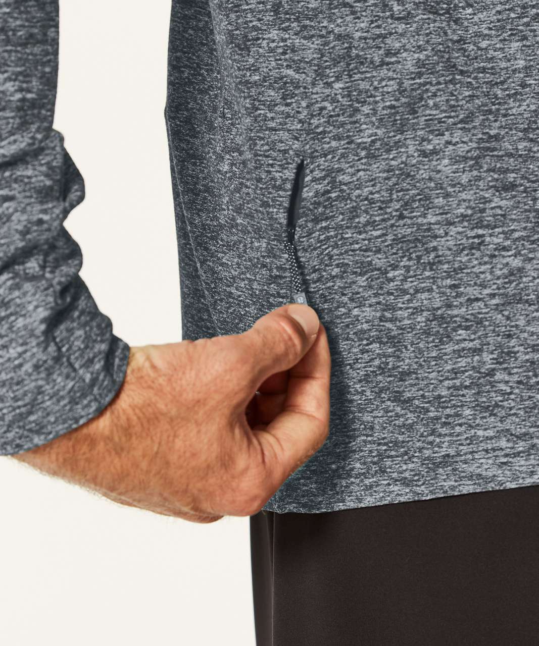 Lululemon Surge Warm Long Sleeve - Heathered Melanite