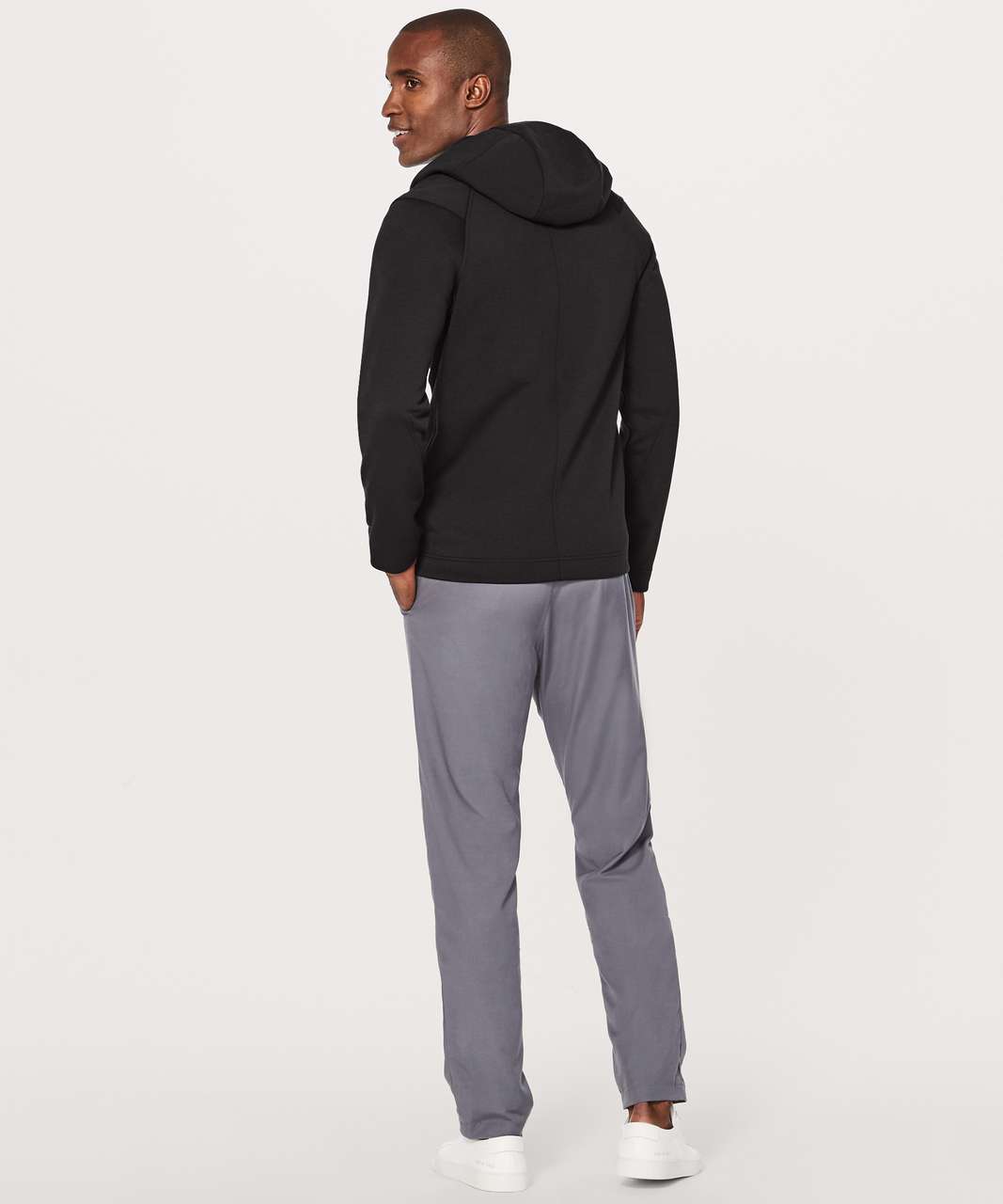 Lululemon Welterweight Zip Hoodie - Heathered Silver Drop / Black