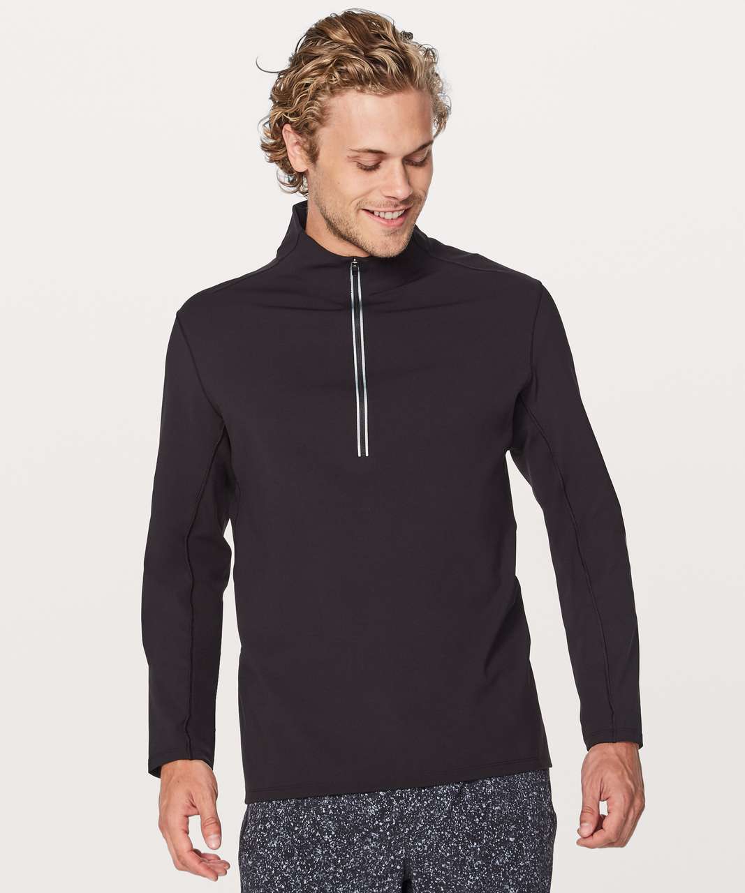 Lululemon Velocity 1/4 Zip - Black - lulu fanatics