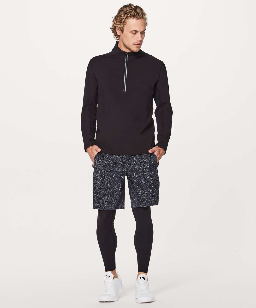 Lululemon Surge 1/2 Zip DWR - Black