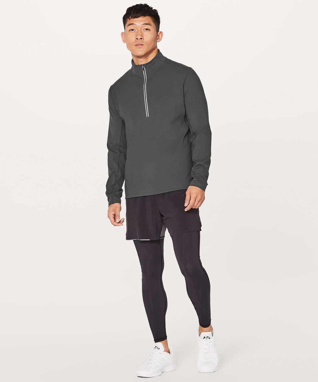 Lululemon Surge 1/2 Zip DWR - Melanite