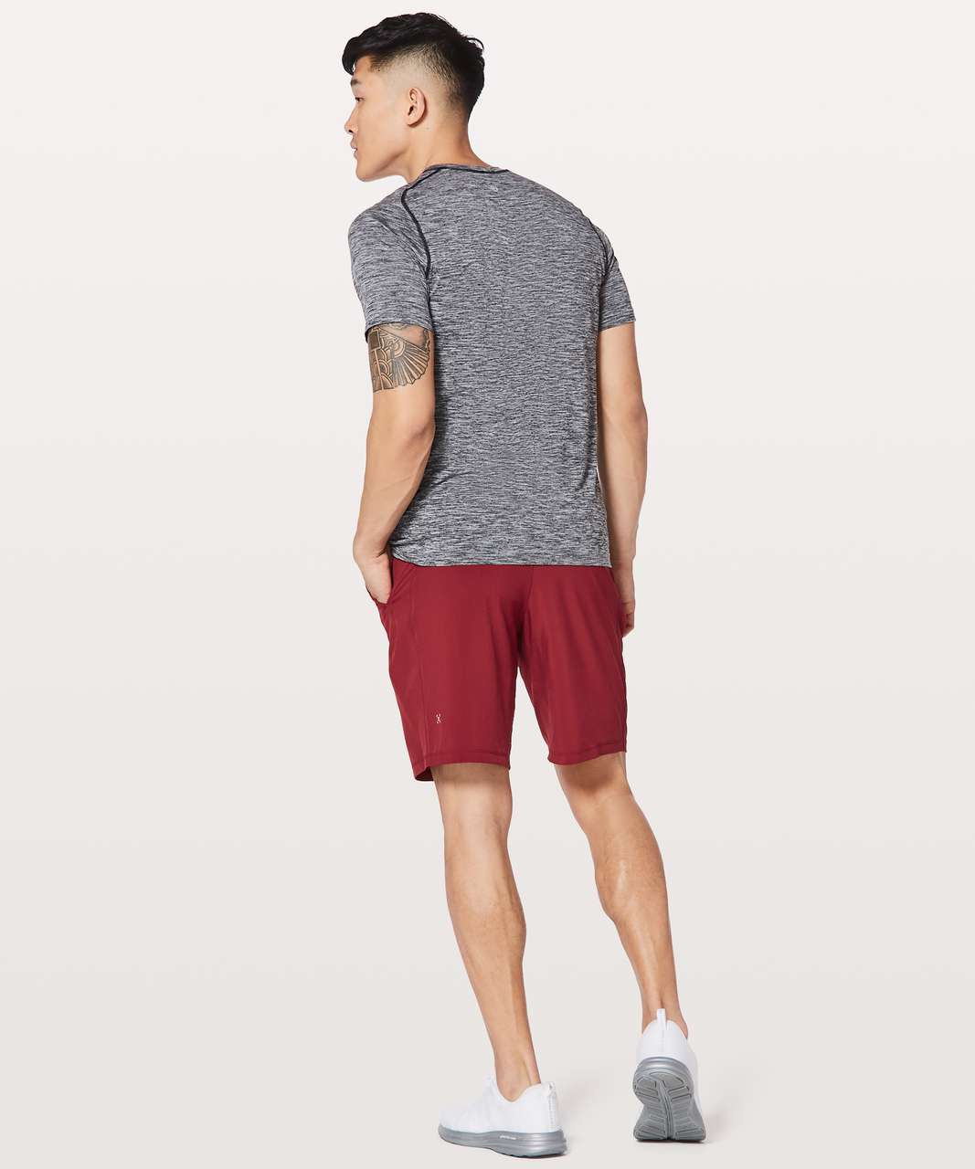 LULULEMON Men's Pace Breaker Short (White (7 Lined), XL, x_l) at   Men's Clothing store