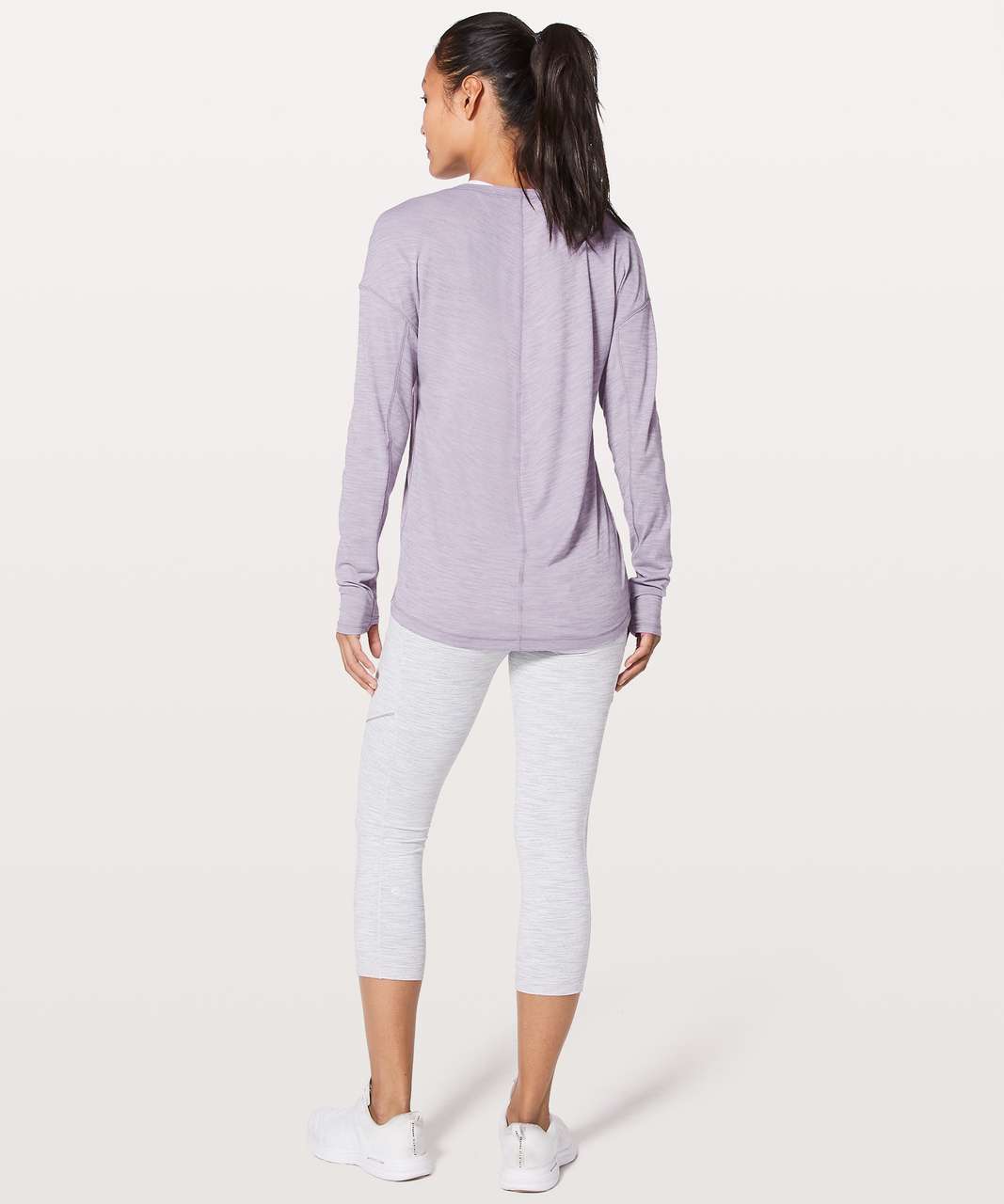 Lululemon Meant To Move Long Sleeve - Heathered Dusty Dawn