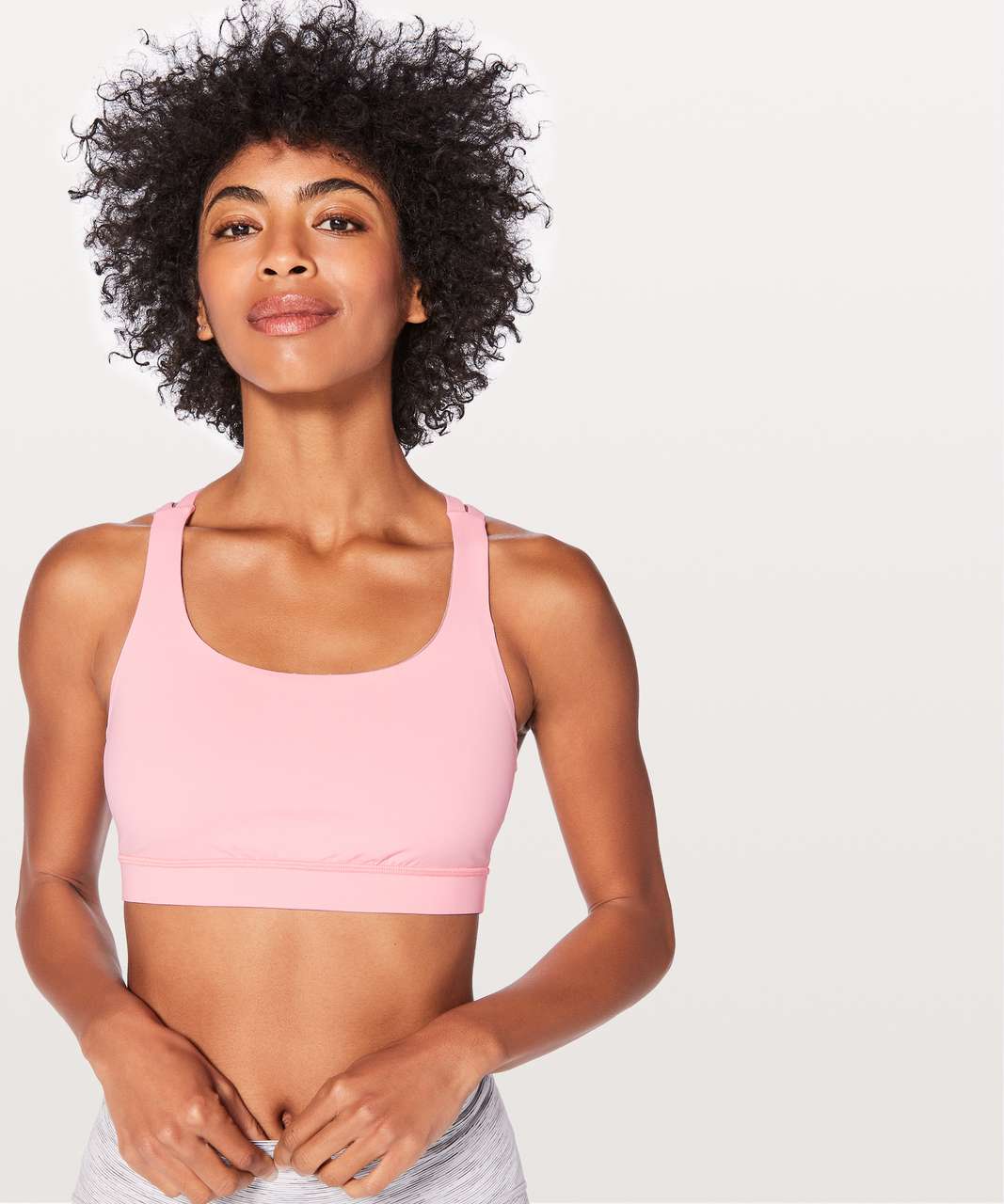 Bloom Criss Cross Sports Bra - Coral