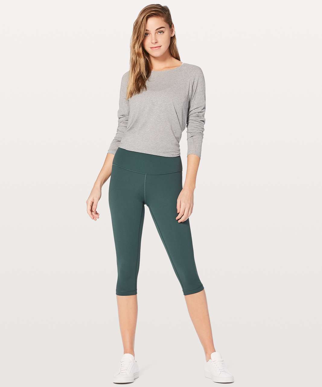 Lululemon Wunder Under Hi-Rise 1/2 Tight *Full-On Luxtreme 17" - Teal Shadow