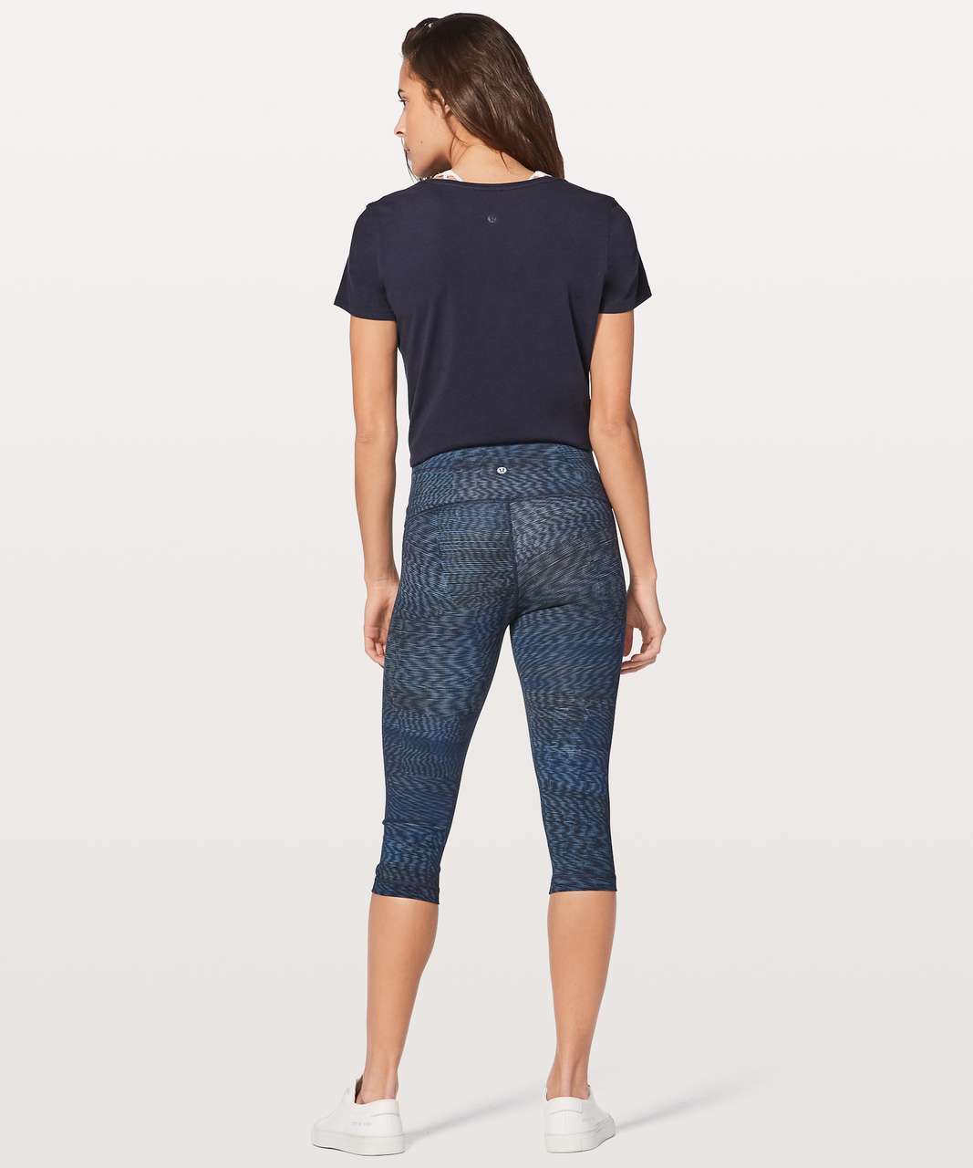 Lululemon Wunder Under Hi-Rise 1/2 Tight *Full-On Luxtreme 17" - Linear Flux Battleship Multi