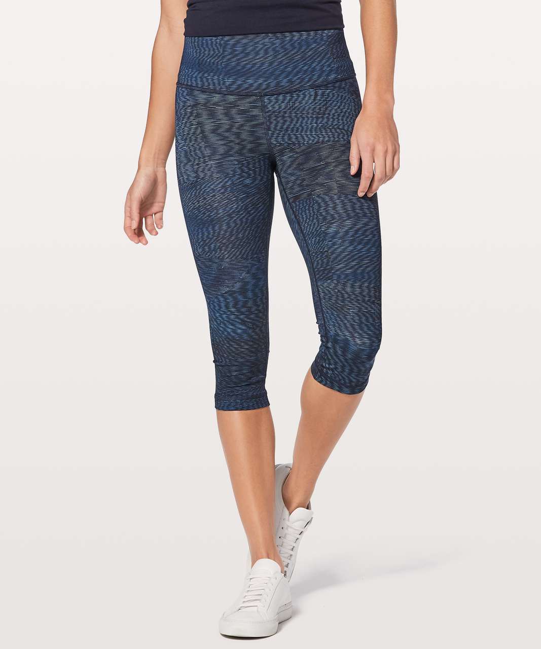 Lululemon Wunder Under Hi-Rise 1/2 Tight *Full-On Luxtreme 17" - Linear Flux Battleship Multi