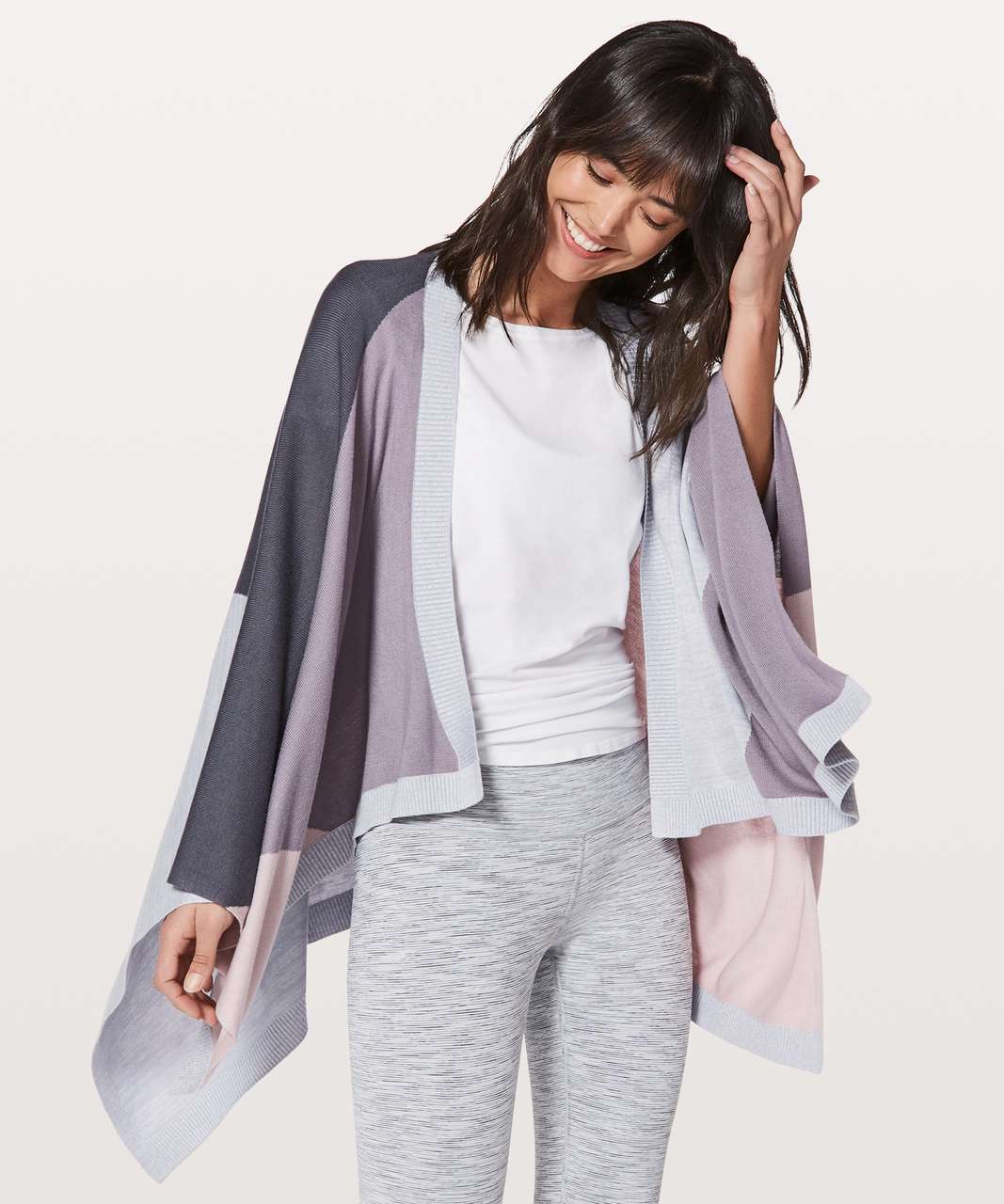 Lululemon Hatha Wrap - Silver Fox / Alpine White / Porcelain Pink / Nebula