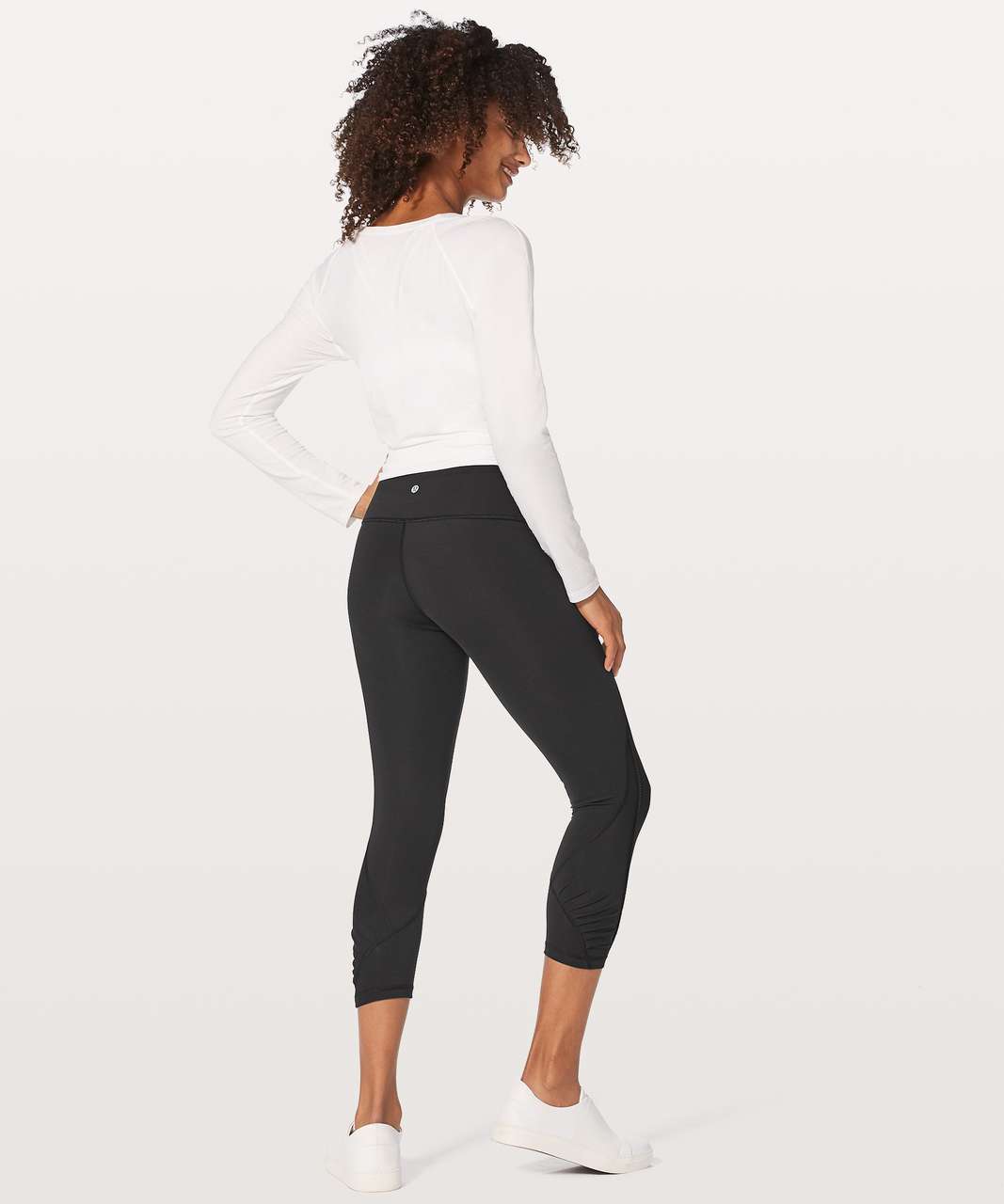 Lululemon Wunder Under Crop (Hi-Rise) Pleat 21" - Black