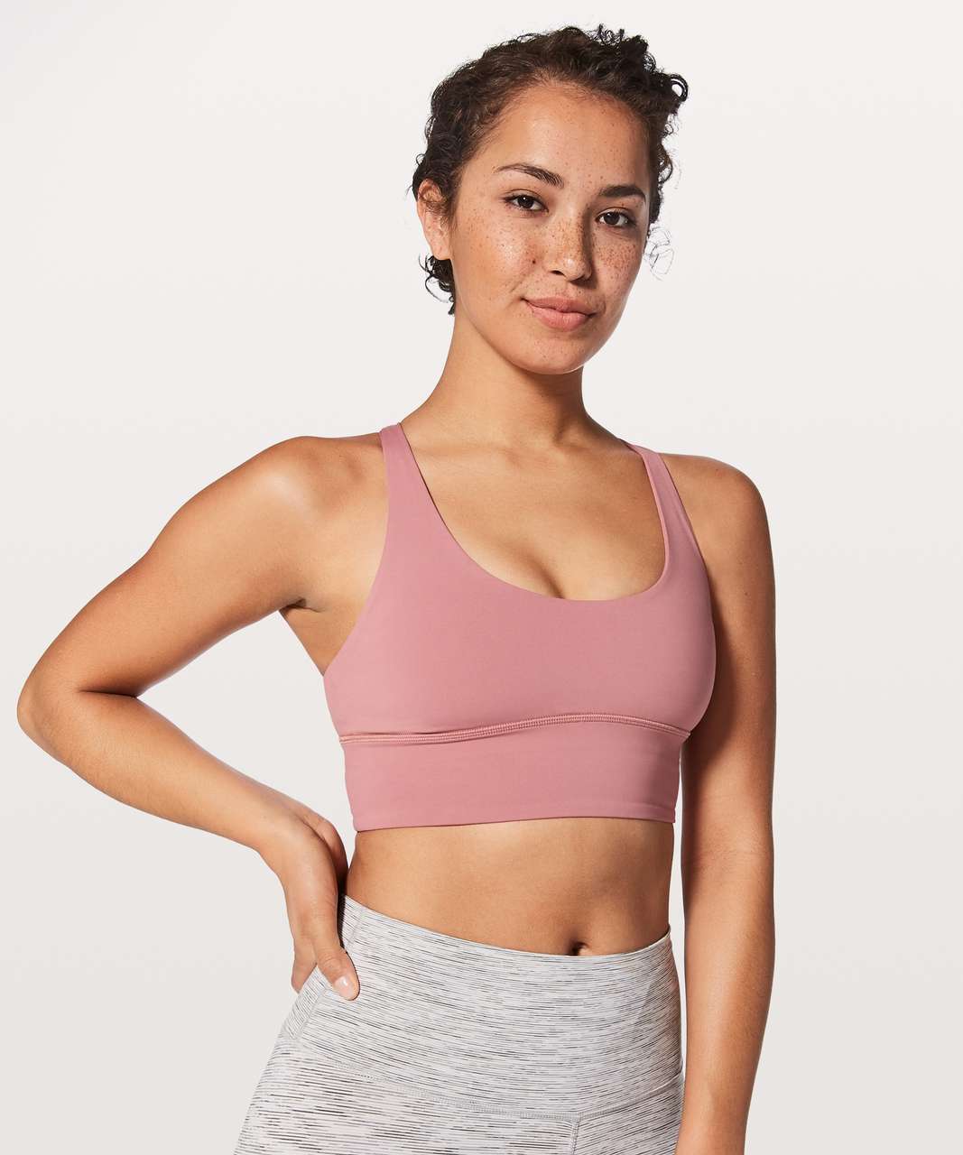 Lululemon Free To Be Moved Bra - Quicksand / Porcelain Pink