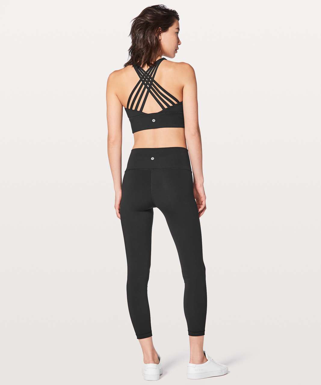 Lululemon Free To Be Bra Long Line - Black - lulu fanatics