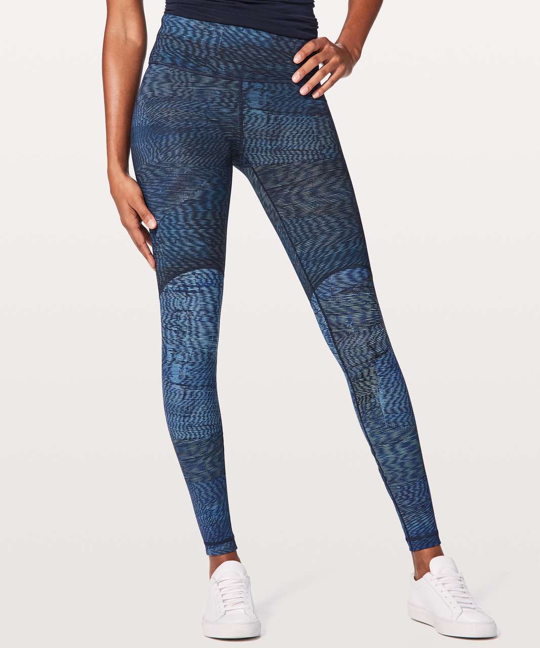 Lululemon Wunder Under Hi-Rise Tight Blocked Full-On Luxtreme 28" - Linear Flux Battleship Multi