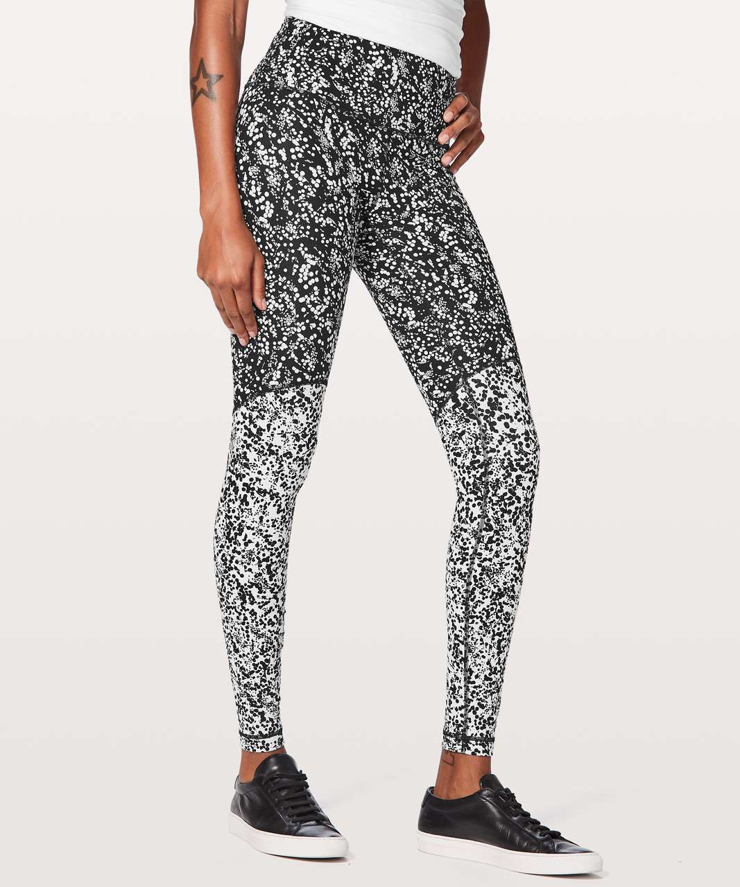 Lululemon Wunder Under Hi-Rise Tight *Nulux 28 - Spectrum Wunder Under  Nulux White Black - lulu fanatics