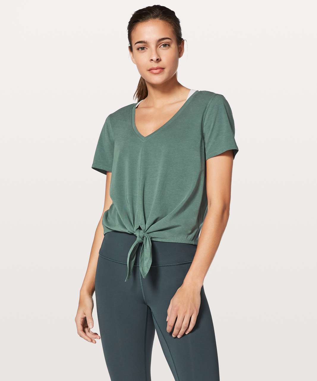 Lululemon Knot Gonna Fly Tee - Graphite Green