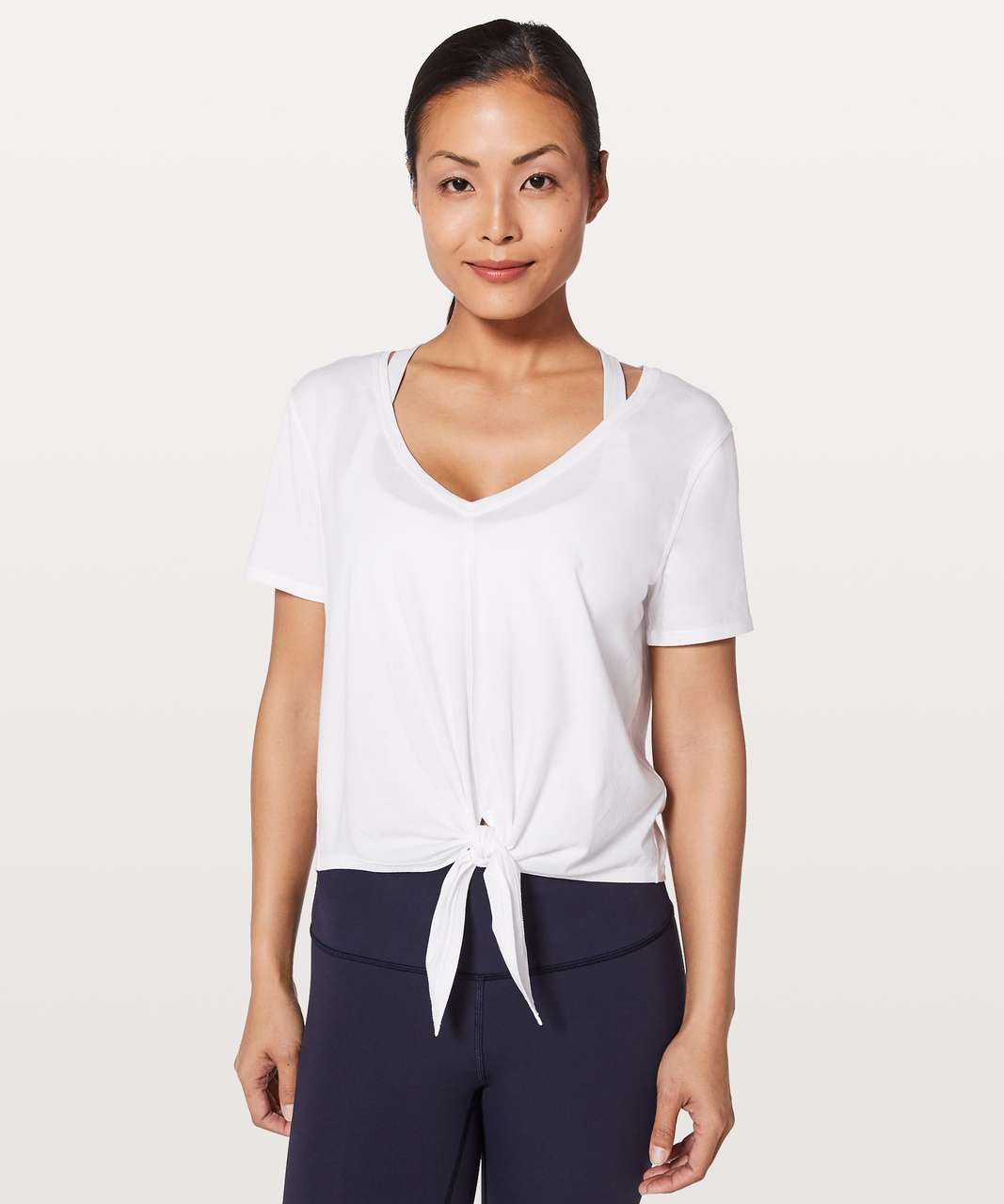 lululemon tie front tee