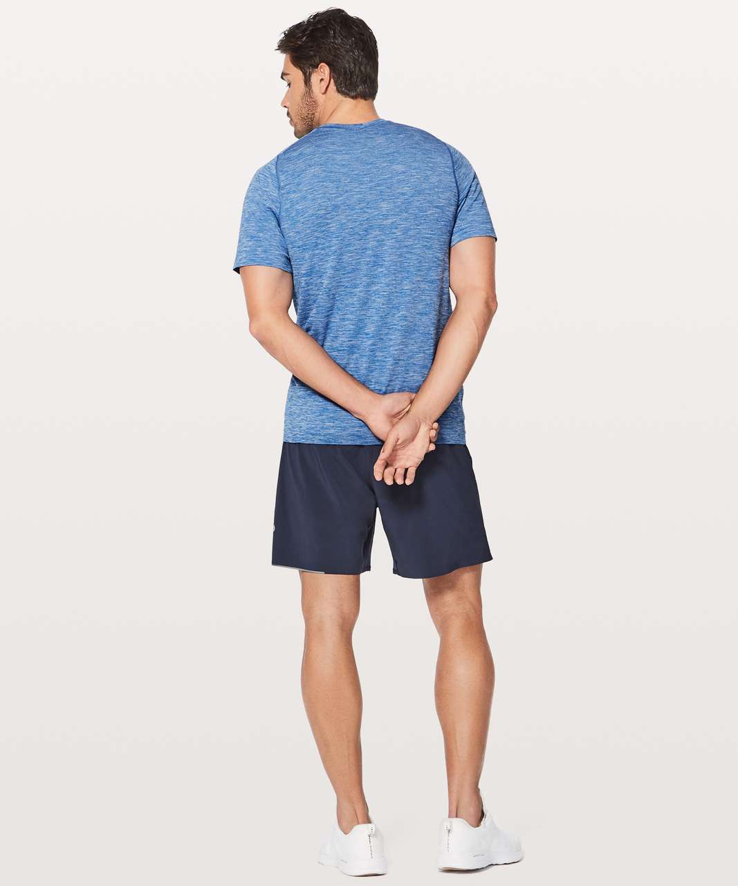 Lululemon Metal Vent Tech Surge Short Sleeve - Dark Royal / White